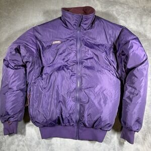 VTG Columbia Men's Reversible Down Puffer Coat Jacket Purple Ski Outdoors XLT
